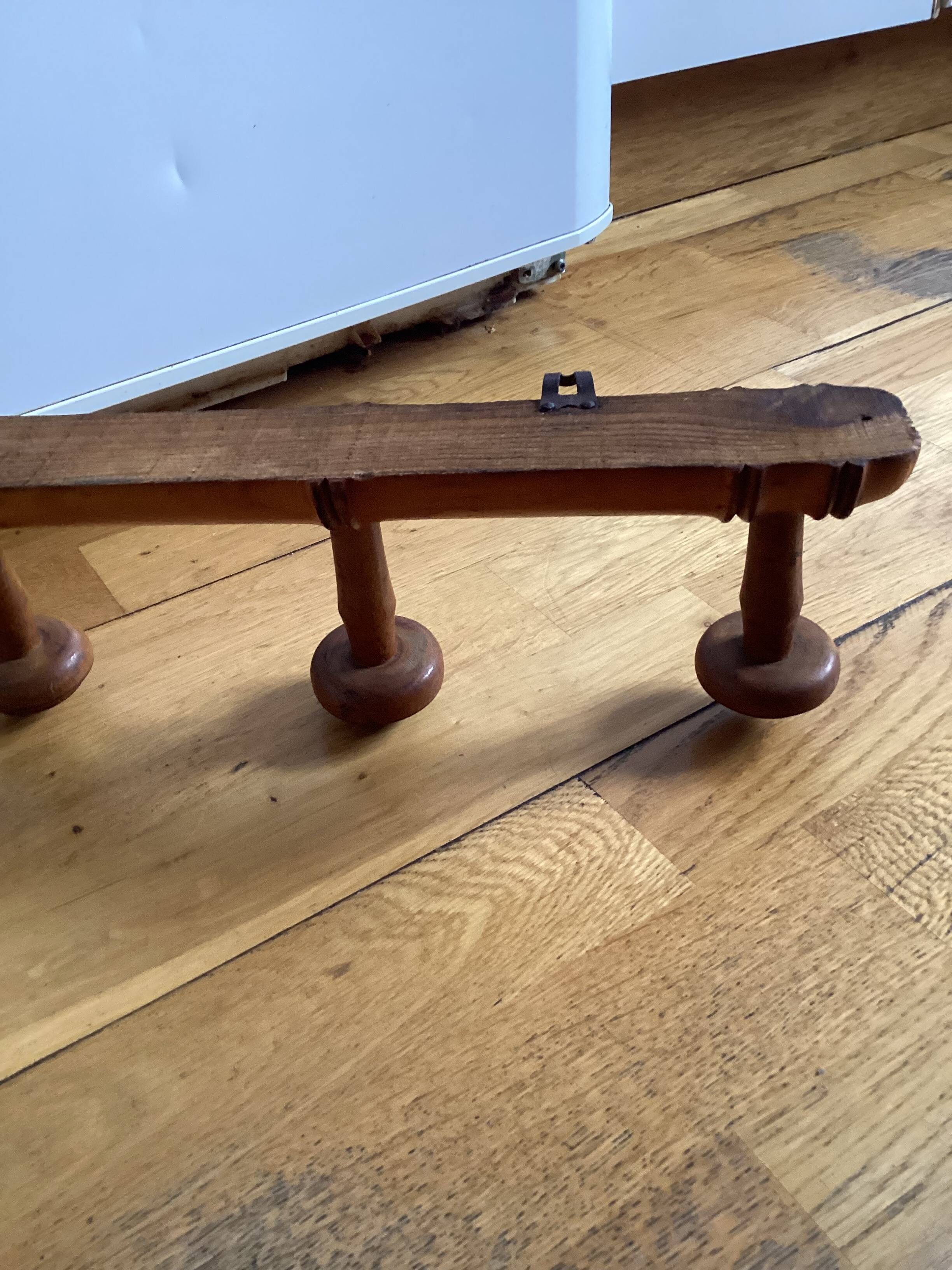 Bamboo wall hook dimensions: height - 6cm - length - 53cm -