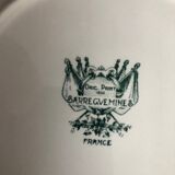 6 dessert plates in Sarreguemines earthenware Napoleon collection