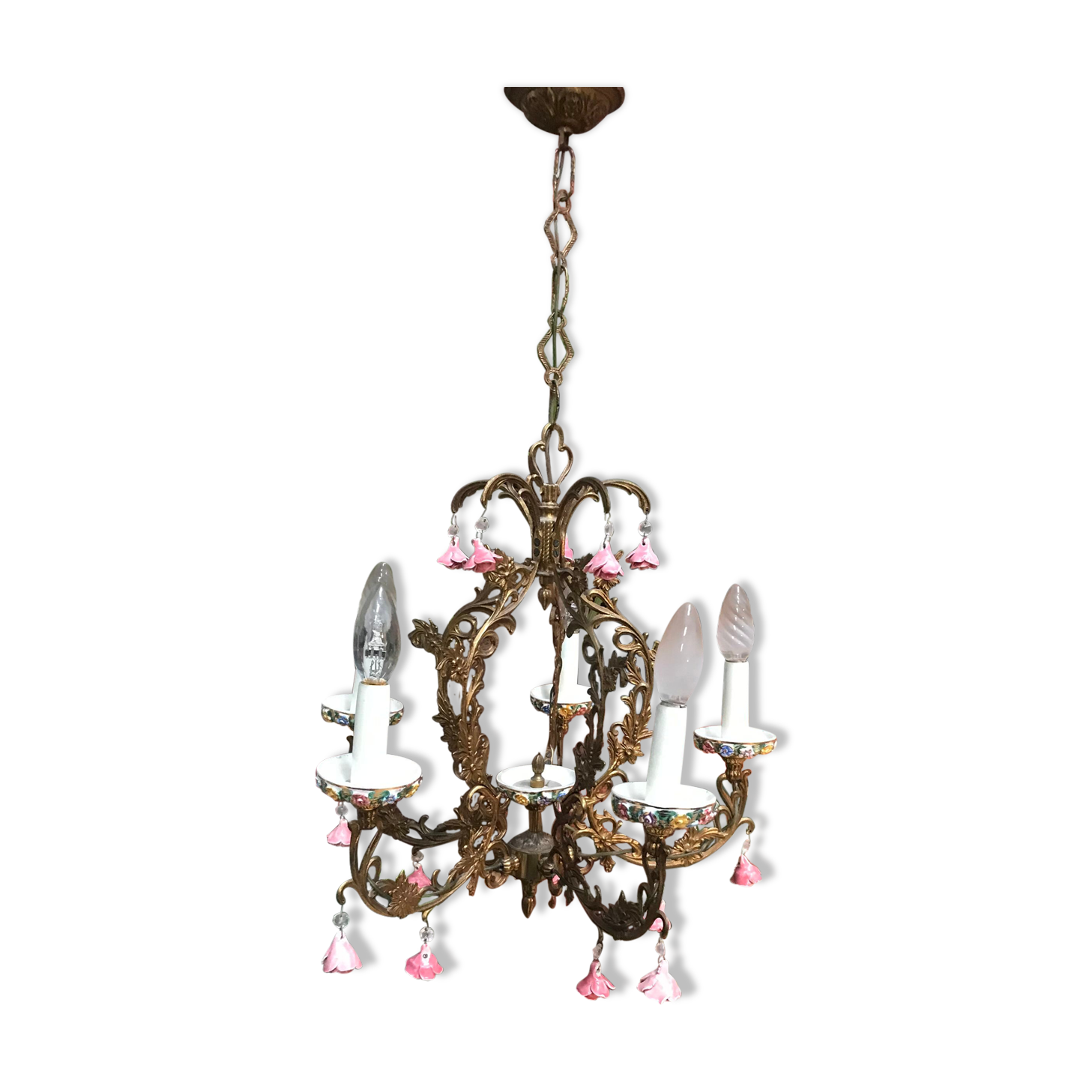 Porcelain luster 5 branches