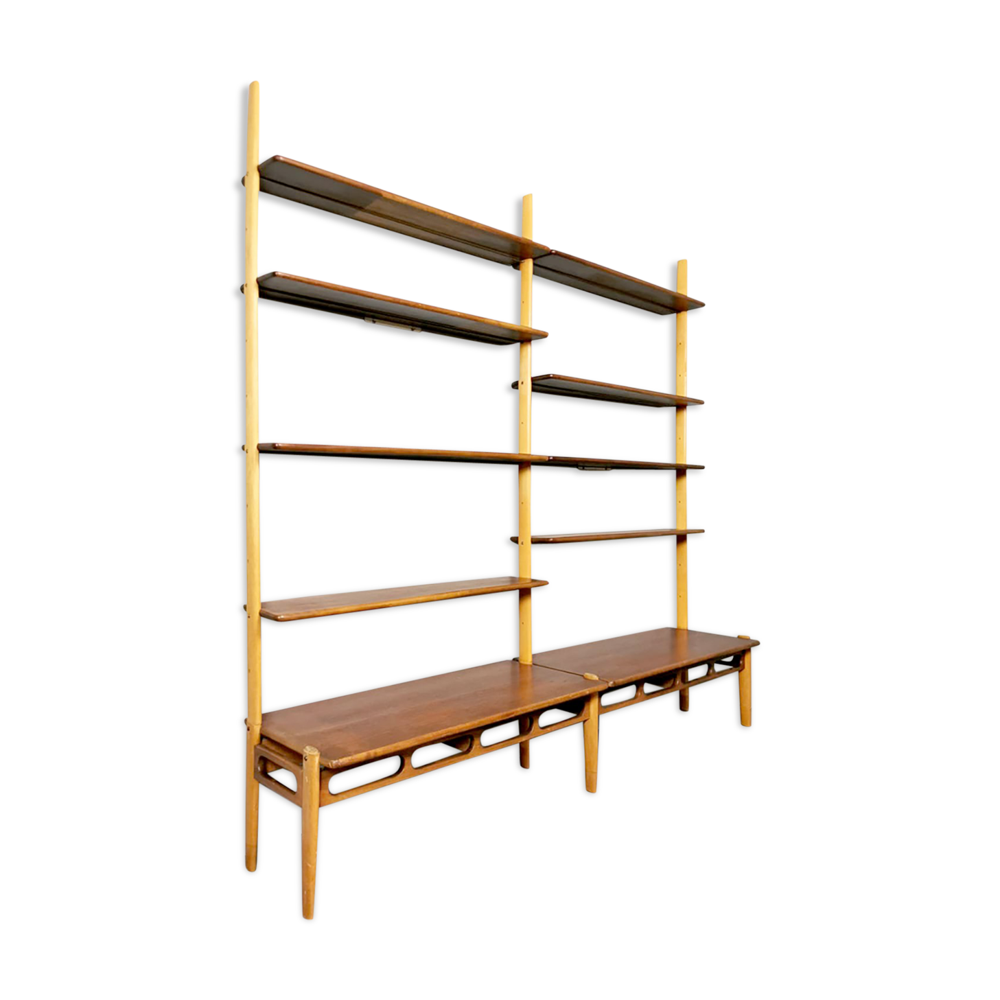 Set of 2 vintage design wall units by William Watting for A. Mikael Laursen