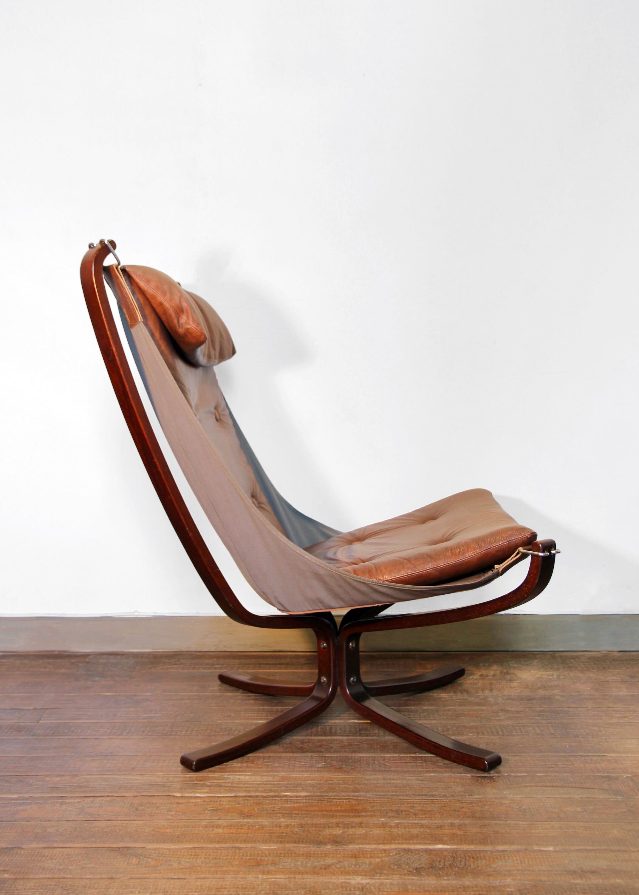 Falcon armchair and ottoman sound, Sigurd Ressell, 70s