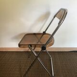 Vintage folding chairs smoked Plexiglas