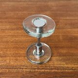 Mid-century modern glass and metal door handle from the space age, Germany, 1960s.