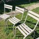4 chaises vintage en fer