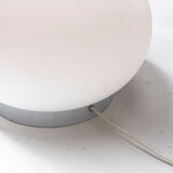 Floor lamp in white opaline glass, 1970's, italy