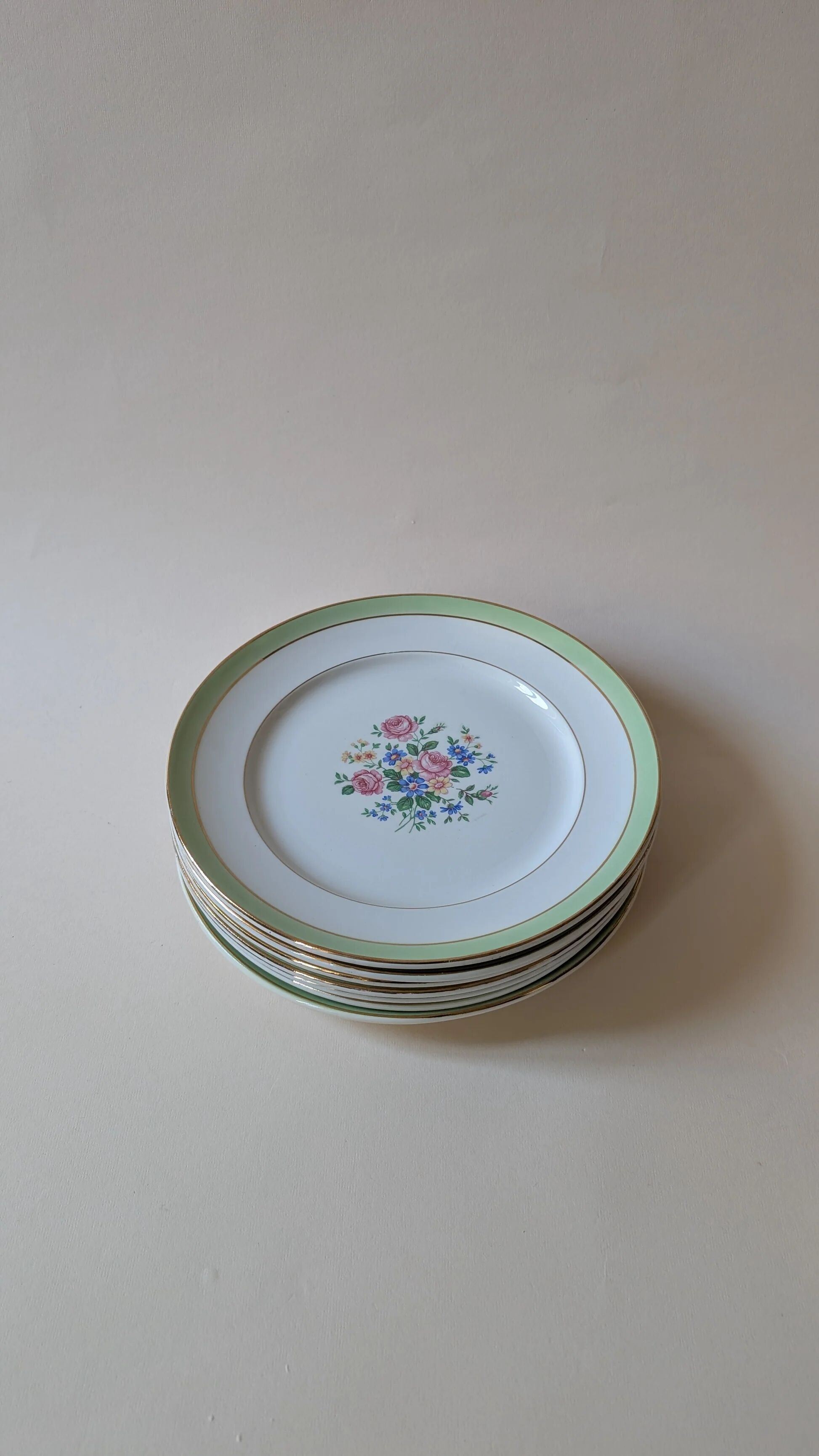 Ensemble de 7 assiettes plates - Orchies - Moulin des loups