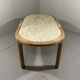 Vivai del Sud rattan & travertine dining table Italy 1960’s