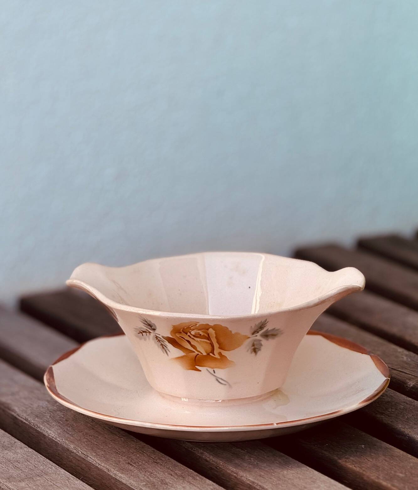 Sauceboat Digoin Sarreguemines