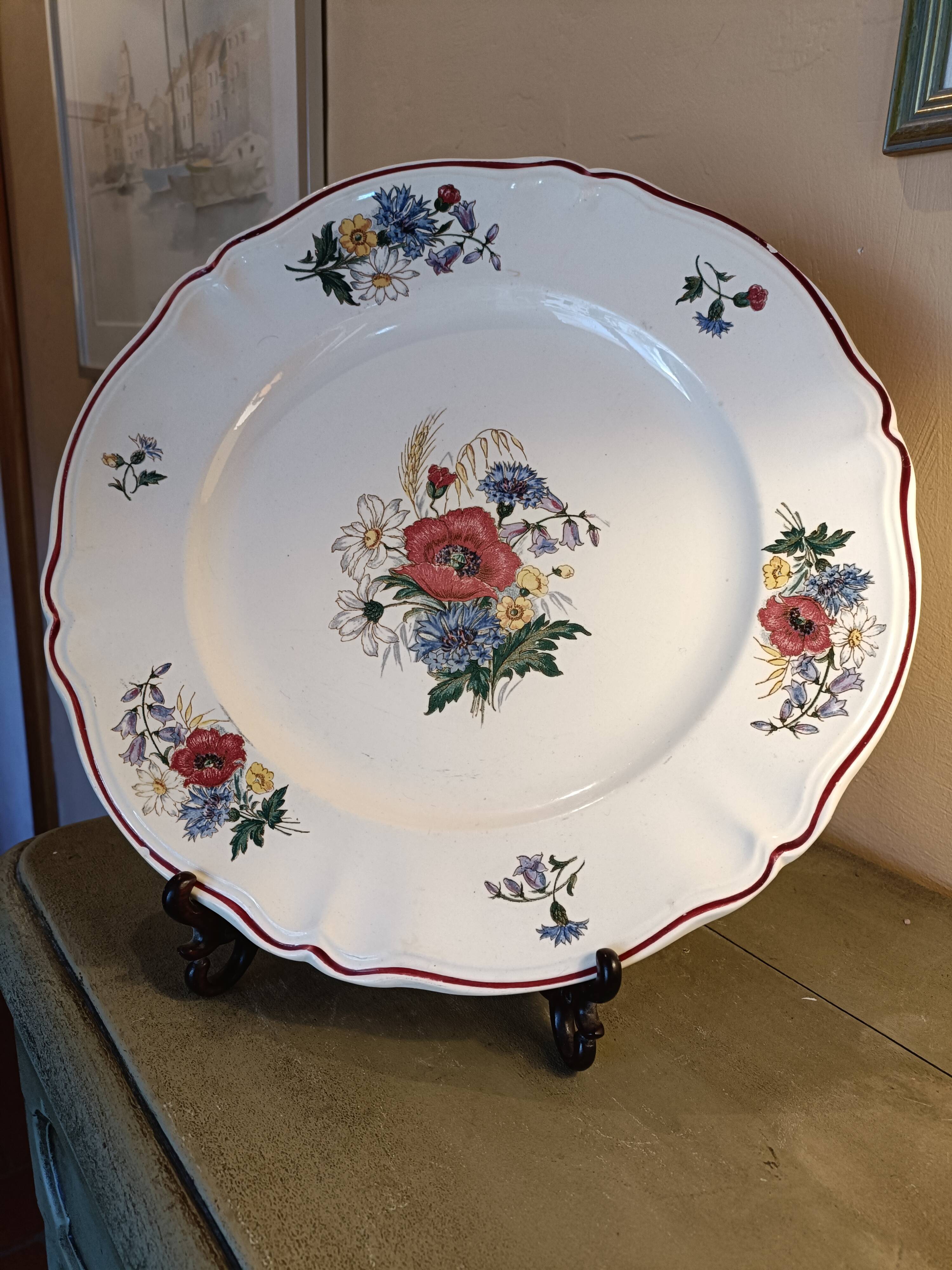 Large dish Sarreguemines model Agreste