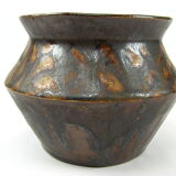 Vase en grès à glaçure marron, Charles Greber