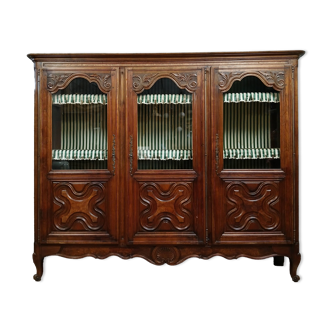 Louis XV style bookcase in walnut circa 1850-1880