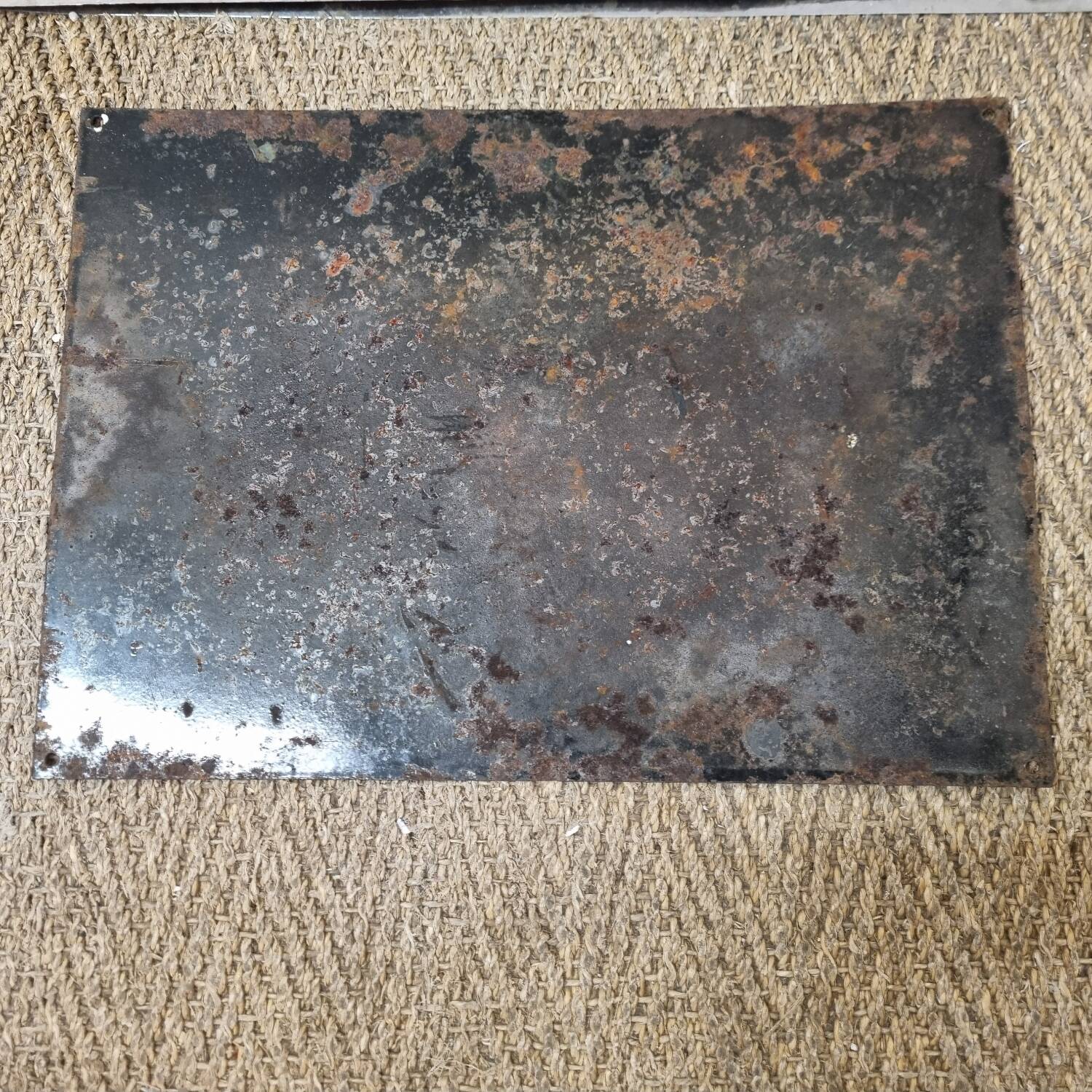 Castrol enameled plate from 1960