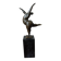 Contemporary sculpture on a marble base