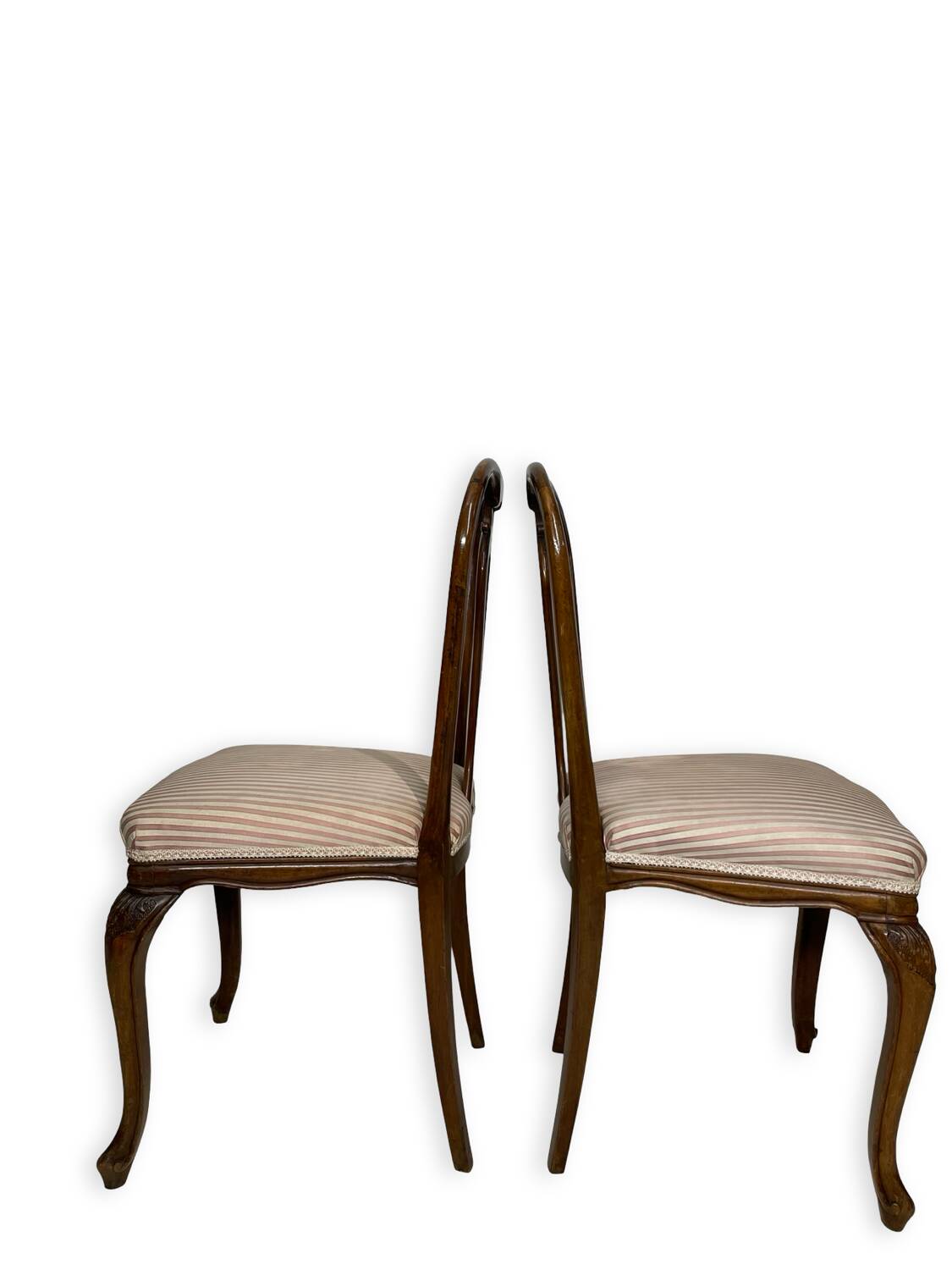 4 chaises de salle à manger en noyer, années 1950.