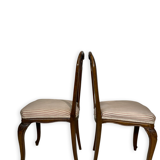 4 chaises de salle à manger en noyer, années 1950.