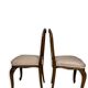 4 chaises de salle à manger en noyer, années 1950.