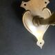 Art Nouveau wall light in gilded brass and glass paste tulip