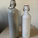 Set of two vintage stoneware bottles