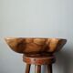 Handcrafted olive wood fruit bowl, country decor.