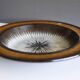 Large mid-century modern pottery Cleo bowl by Mari Simmulson for Uppsala Ekeby, 1970s
