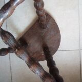 Vintage turned wooden stool