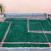 Tapis beni ouraine fait main traditionnelle taille 200 x 300 cm