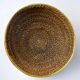 Panier en rotin et laiton, Italie, années 1970, 32 cm de diamètre