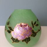 Enamel glass paste vase, Art Nouveau