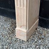 Louis XVI style fireplace in pink marble, circa 1920