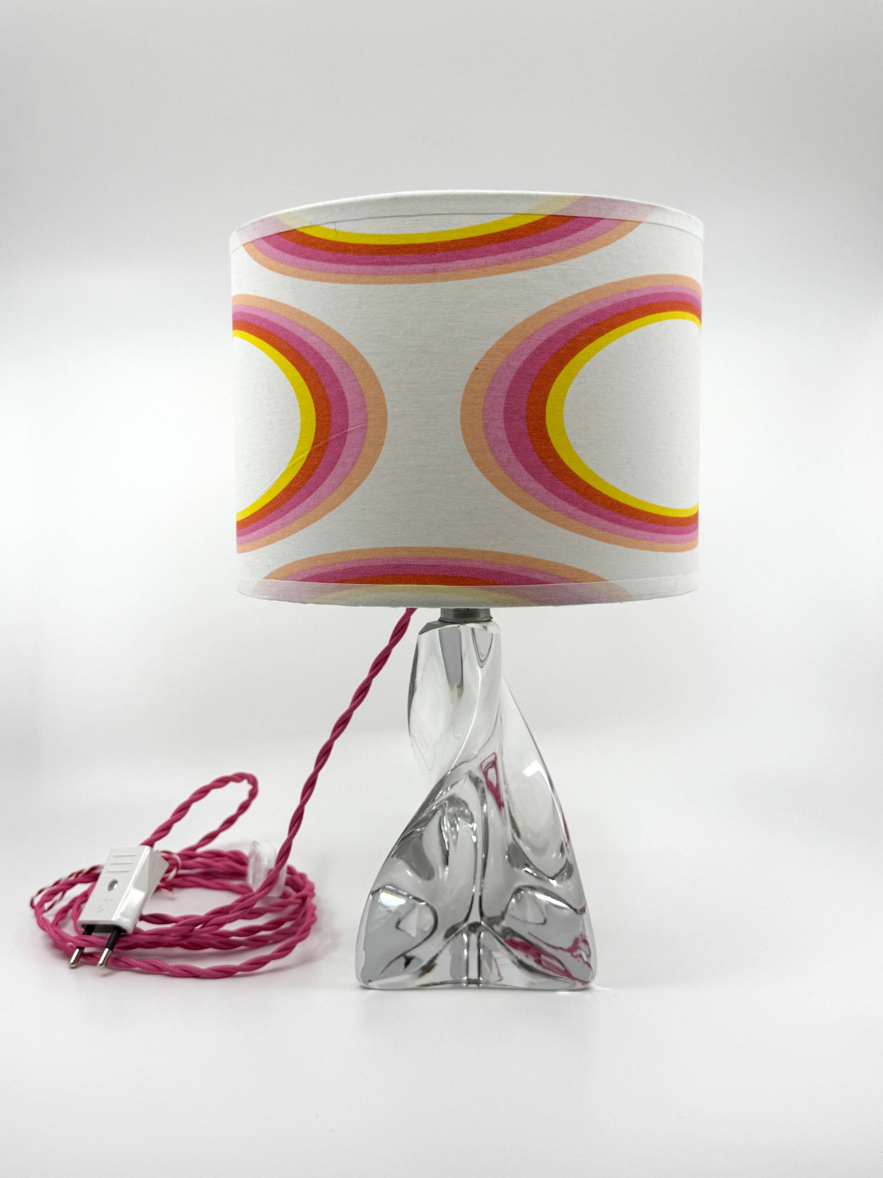Lamp • Lorraine Crystal • France • 1950 • Custom lampshade