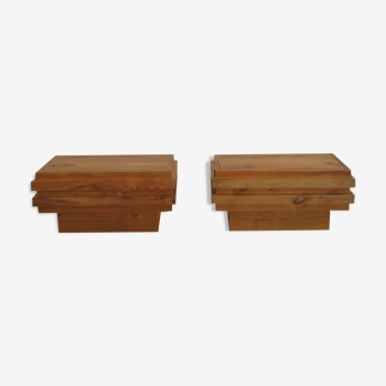 Pair of bedside tables or sofa tips