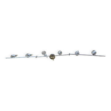 Vintage Chrome Pendant Light