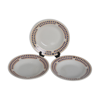 3 assiettes creuses de Givors