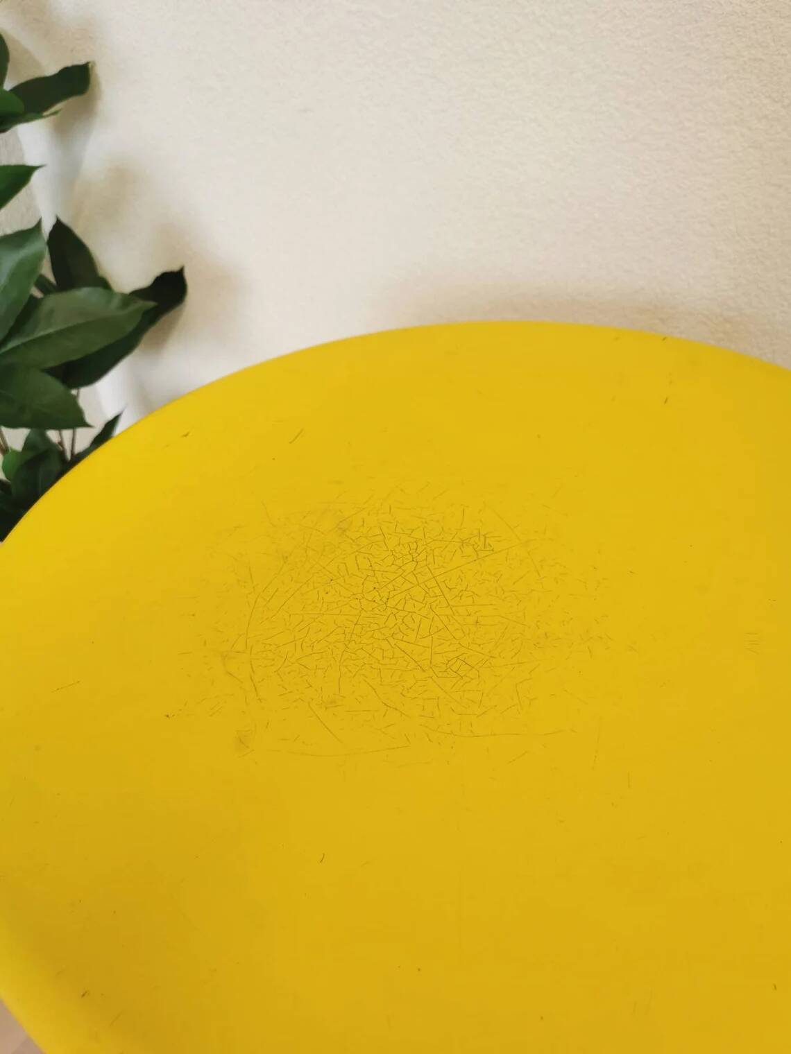 Vintage Yellow Bar Table: Chrome, 1970s High Coffee Table