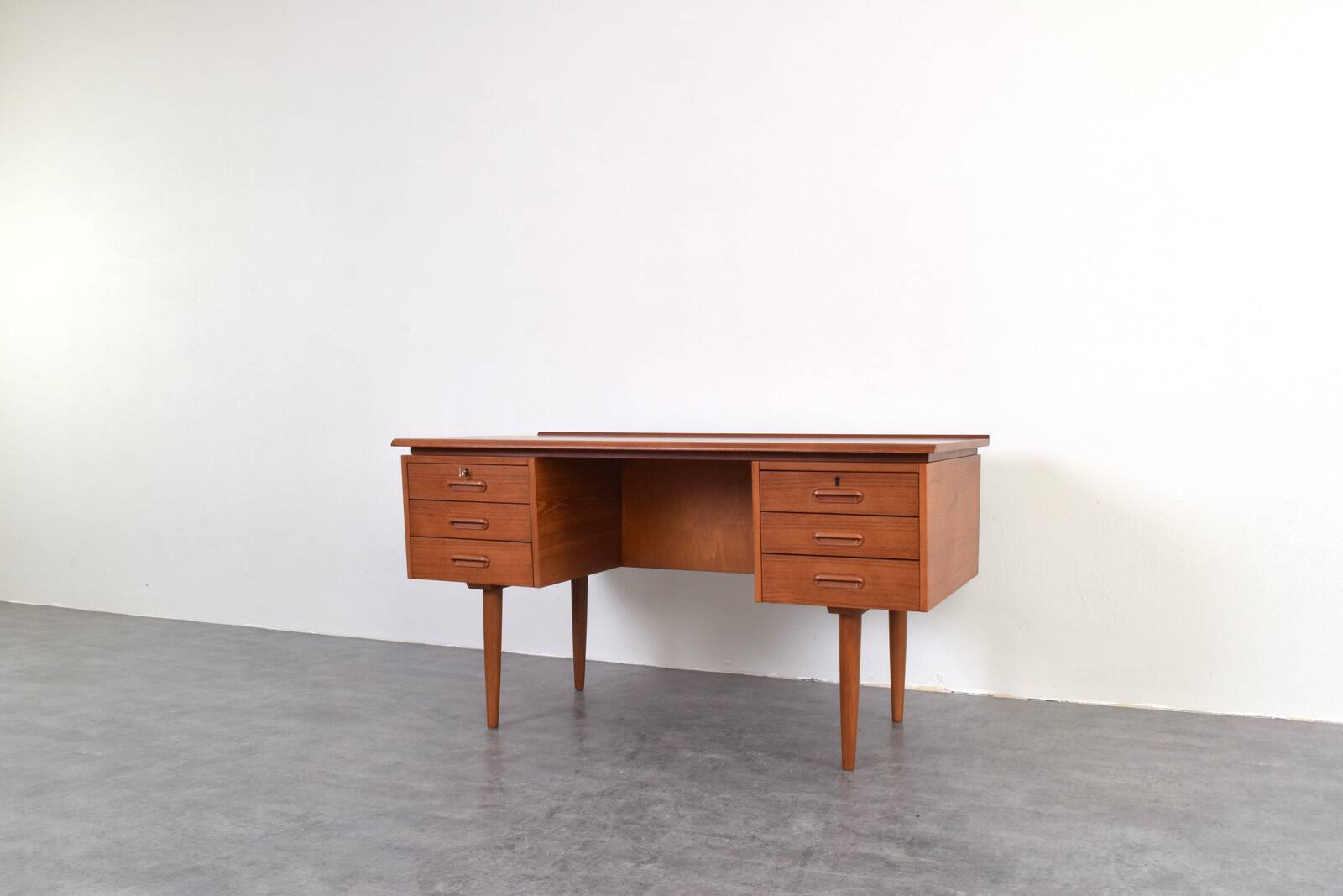 Mid-Century Danish Teak Executive Desk, 1960s.