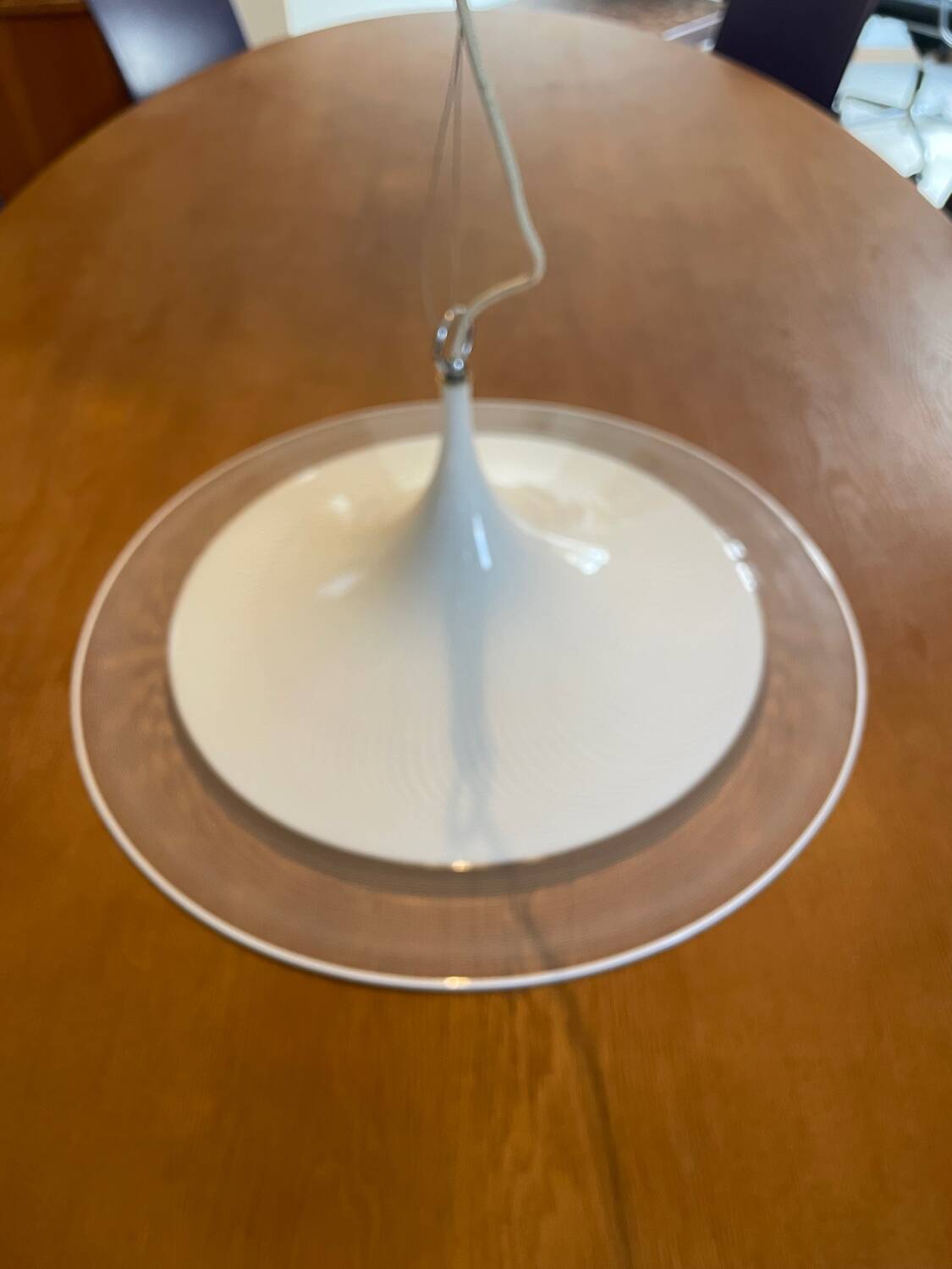Suspension swirl et filigrane Murano