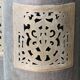 Set of 3 wall lights in hammered and chiseled brass