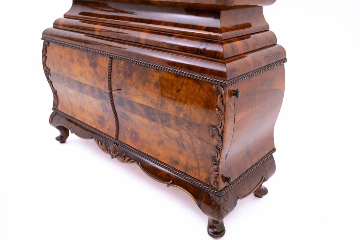 Display cabinet, Poland, circa 1930. RESTORED.