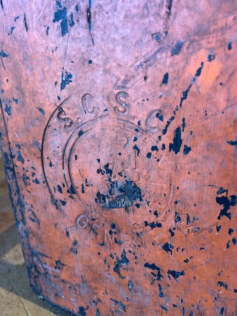 Antique wooden bottle holder 1950