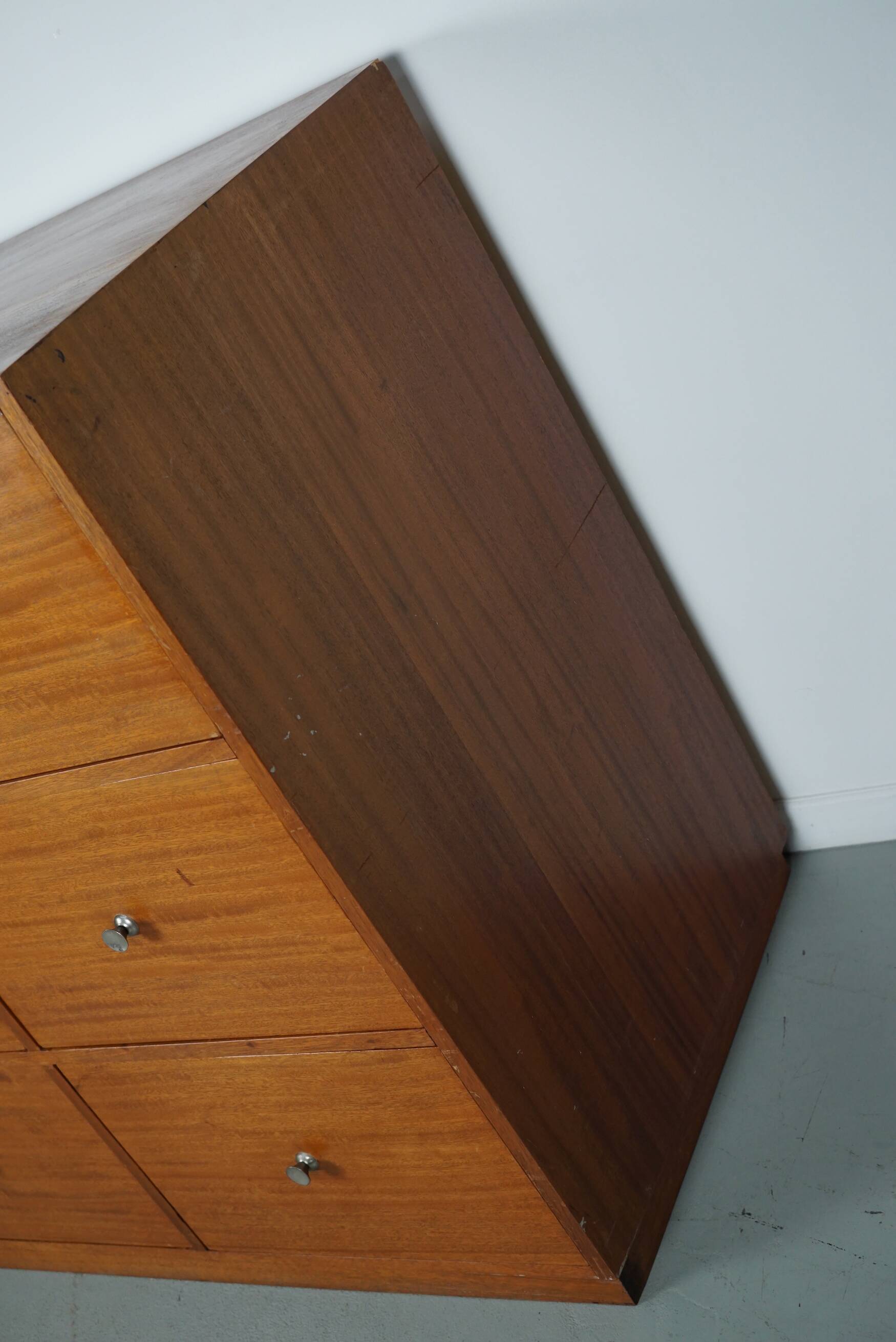 Vintage Mid-Century Dutch Shop / Apothecary Cabinet