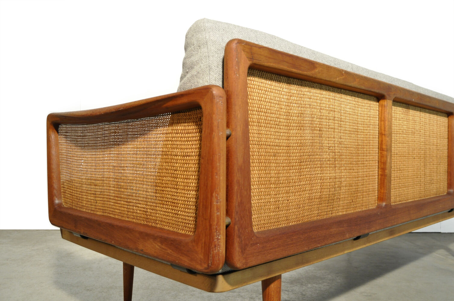 Teak 3-seater sofa by Peter Hvidt & Orla Mølgaard Nielsen for France & Daverkosen, Denmark 1953-1957