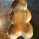 Fruit bowl, handcrafted pocket emptier in solid wood.