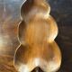 Fruit bowl, handcrafted pocket emptier in solid wood.