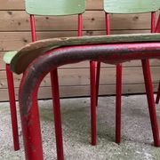 Set of 3 vintage school chairs
