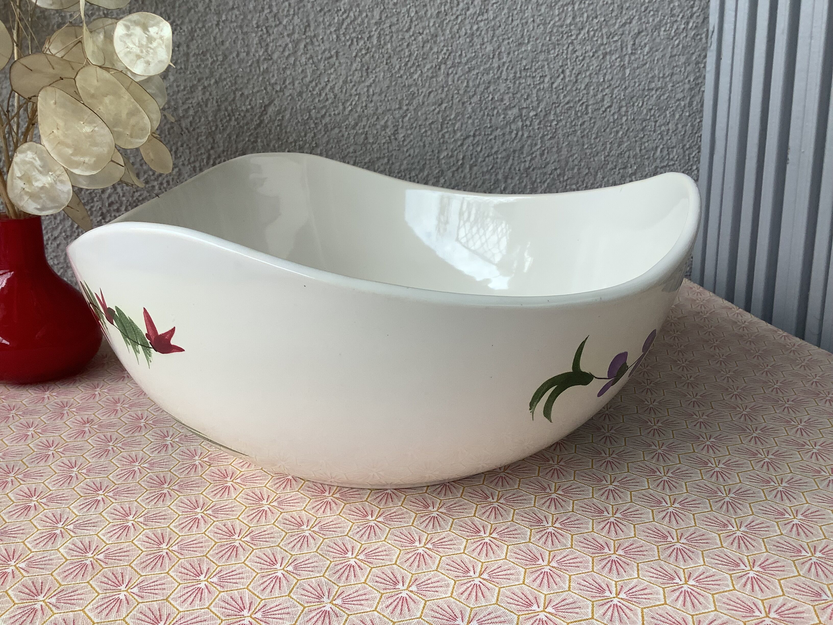 Pornic MBFA salad bowl hand-painted spring model
