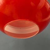 Peill & Putzler vintage orange glass pendant lamp