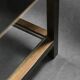 Pair of coffee tables in brass 70s vintage