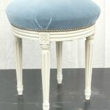 “Louis xvi” style upholstered stool