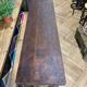 Console vintage industrielle pliable en bois