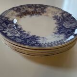 Assiettes dessert Sarreguemines modèle Jardinière XIXEME